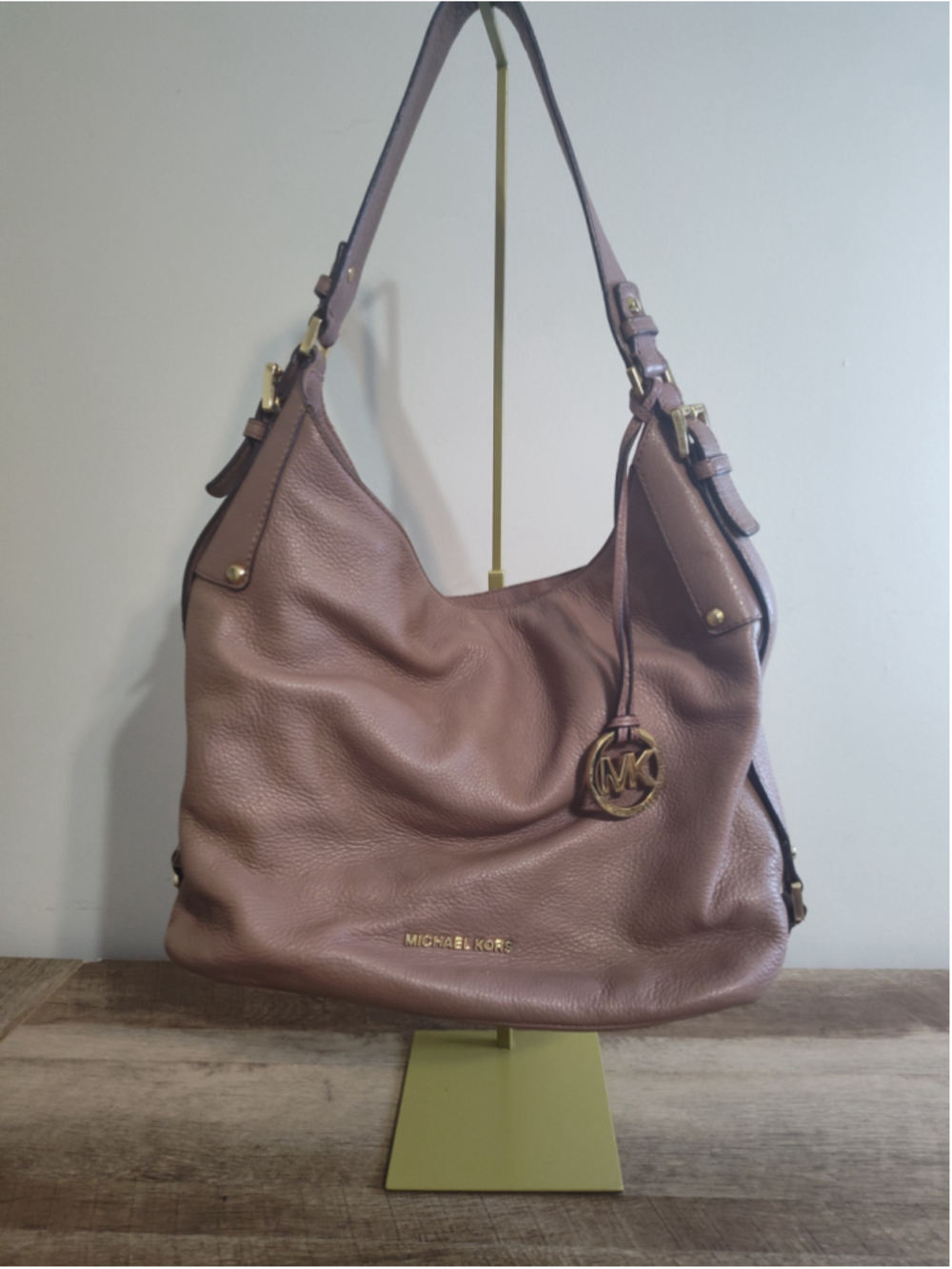 Women's Michael Kors Hobo Bag One Size Pink Gold